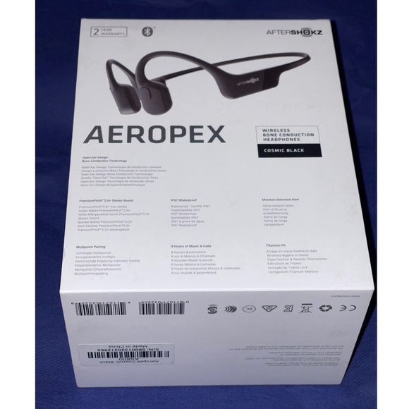 Aeropex Wireless Bone Conduction Headphones and Sport Belt, New in Box! - Picture 3 of 4